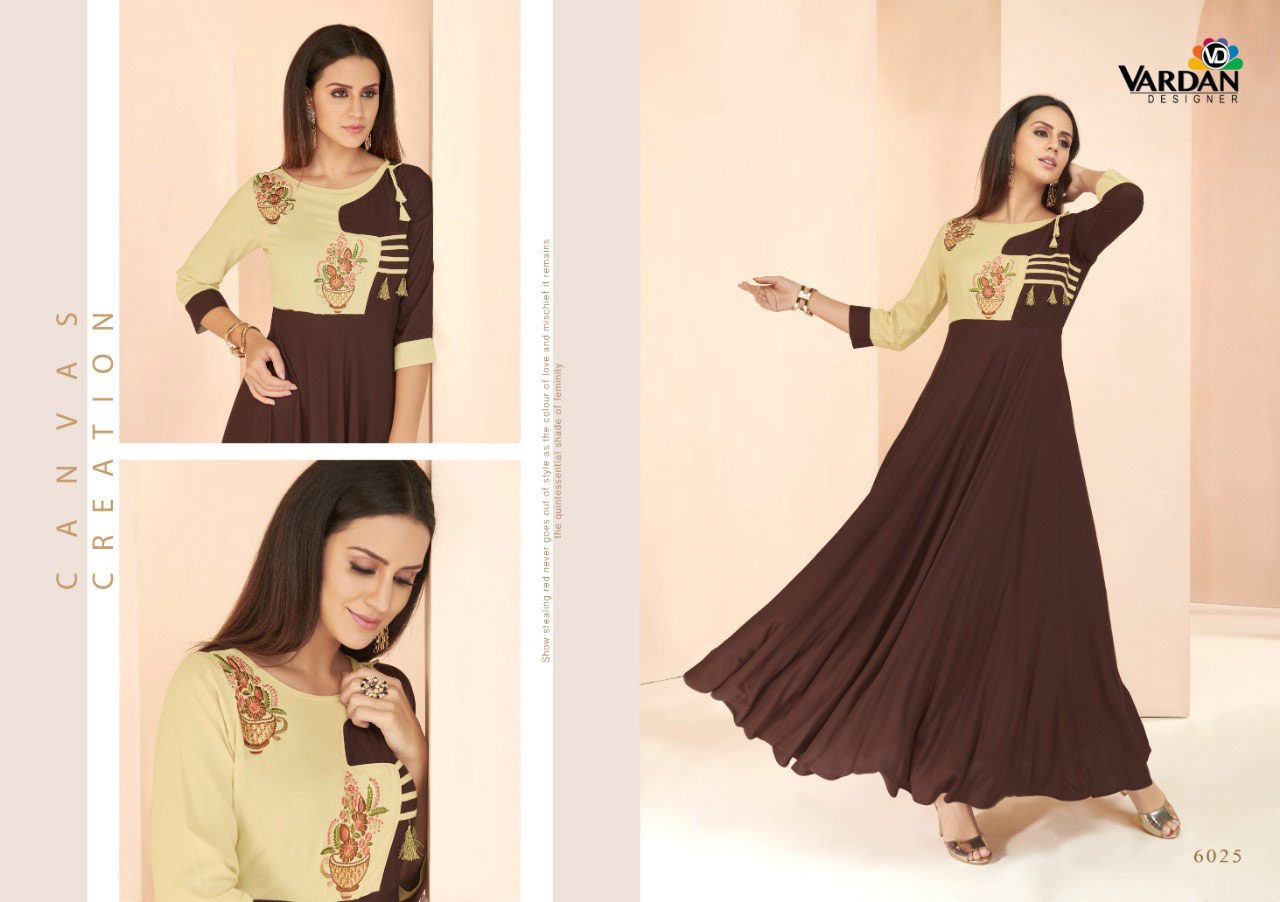 Gulnaz Vol-3 Vardan Designer Long Anarkali Kurti Gulnaz Vol-3 Vardan Designer Long Anarkali Kurti